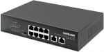 INTELLINET 8-Port Gigabit PoE Switch 2 RJ45-Ports 120W