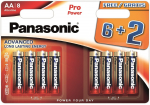 Panasonic Pro Power battery LR6PPG/8BW (6+2)