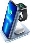 CANYON wireless charger WS-304 15W 3in1 Blue