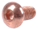 Screw ISO 7380 M4 x 8 allen keyl fillister head copper plated