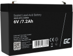 GREEN CELL Battery AGM VRLA 6V 7.2Ah