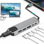 Gembird USB-C Hub USB-C/A LAN HDMI