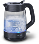 TEFAL Kettle | KO2G08E0 | 2000 W | Electric | 1.7 L | Heat-resistant glass | 360&deg; rotational base | Black/Transparent
