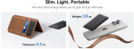 LiPo PowerBank 5000mAh 20W Wireless Qi Charger (15W), with Magsafe Black Ultra-slim PicoGo AM41 BASEUS