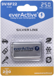 Everactive Ni-MH 6F22 9V 250 mAh Silver Line Rechargeable Batteries