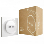 Fibaro Walli N socket-outlet 2x USB White