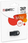 32 GB, USB 2.0, 35 x 16 x 5 mm, black