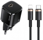 Usams Phone Charger 1x USB-C T36+Lightning PD