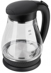 Adler AD 1274 B electric kettle 1.7 L 2200 W black, transparent