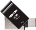 PHILIPS USB 3.1 / USB-C Flash Drive Midnight black 32GB
