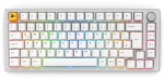 Glorious GMMK Pro 75% Pre-Built Gaming Keyboard, White, ISO