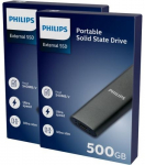 Philips External SSD 500GB Ultra speed Space grey