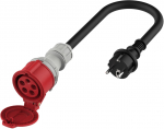 Platinet EV adapter CEE 16A (F) - Schuko 16A (M) (EV_A11C35S)
