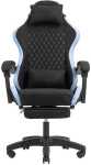 Mars Gaming MGC-X Fabric gaming chair, padded seat, Black/Blue