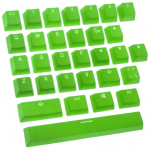 Ducky 31-Key Rubberized Double-Shot Green Keycap Set for Backlight