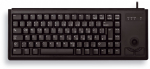 Cherry Slim Line G84-4400 Keyboard black DE-layout mechanical with integrated trackball