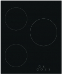 Simfer | Hob | H4.030.DECSP | Vitroceramic | Number of burners/cooking zones 3 | Touch | Black