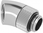 Barrow Adapter 45 Grad G1/4 Zoll AG auf G1/4 Zoll IG - drehbar, silber