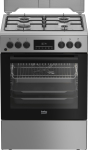 BEKO Cooker FBM62320SDS, 60 cm, A, Gas/Electric, LED display