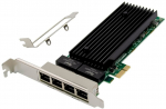 MicroConnect Network Card PCIe x1 Intel 82576 Quad- RJ45