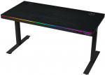 LORGAR dual-motor sit/stand adjustable-height gaming desk black