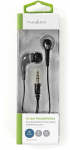 Wired Earphones with 3.5 mm Plug, Black