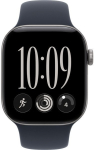 Apple Watch Series 12 (Gray, Aluminum, 42 mm, Navy M/L Sport Band)