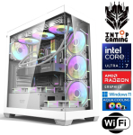 INTOP AQUA Ultra 7 265KF 32GB DDR5 1TB SSD M.2 NVME+2TB RX9060XT 16GB WiFi WIN11