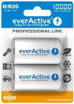 Rechargeable Batteries everActive R20/D Ni-MH 10000 mAh ready to use