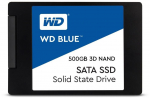 SSD WD Blue (2.5", 500GB, SATA III 6 Gb/s, 3D NAND Read/Write: 560 / 530 MB/sec, Random Read/Write IOPS 95K/84K)