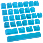 Ducky Blue Rubber 31-Keycap Set for Backlight, Double-Shot