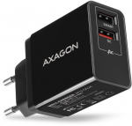 AXAGON ACU-QS24 charger, 2x USB-A, QC3.0/Smart 5V 1.2A, 24W, black