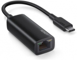 Aukey Ethernet Adapter CB-A30 Aluminium Gigabit 10/100/1000 Mbps RJ45 | 1 Gb/s | USB 3.0 Typ C | diody LED
