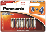 Panasonic Pro Power battery LR03PPG/10B (6+4pcs)