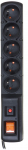 HSK DATA Acar F5 5m power extension 5 AC outlet(s) Indoor/Outdoor Grey