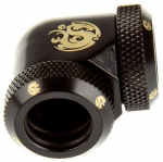 Bitspower Multi-Link adaptor 90 degree for 2x 12mm OD - Matt Black