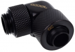 Alphacool Eiszapfen 13/10mm screw-on nozzle 90&deg; rotatable G1/4 - Deep Black