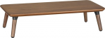 Wooden stand for Maclean MC-930 monitor/laptop (500x240x120mm), black walnut color, max. 20kg