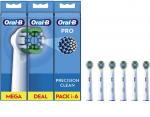 Oral-B Precision Clean Brush Set EB20RX-6, 6 Heads, White