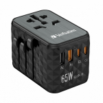 Verbatim UTA-05 32120 GaN 65W Worldwide Travel Adapter