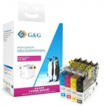 G&G XL printer cartridges 4-pack for Brother LC-223VALP
