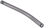 Anti-kinking spring individual 10mm (200mm length) - matte black