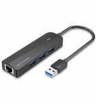 Hub 5w1 Vention USB 3.0 + adapter Gigabit Ethernet