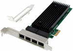 MicroConnect Network Card PCIe x1 Intel 82575 Quad- RJ45