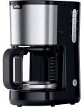 Braun PurShine KF 1500 Filter Coffee Machine (Black/Stainless Steel)
