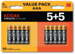 Kodak XTRALIFE Alkaline AAA Battery 10 (5+5 pack)