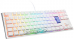 Ducky One 3 Classic Pure White TKL RGB Gaming Keyboard, MX-Clear