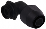 Alphacool HF screw-on sleeve TPV metal - 90&deg; rotatable 12.7/7.6mm - Black