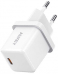 Aukey Mini charger PA-F5 OEM White 1xUSB-C 20W PD Power Delivery