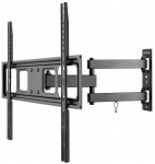 Goobay Full Motion Large TV Wall Mount (L) - Tilt & Swivel, Black